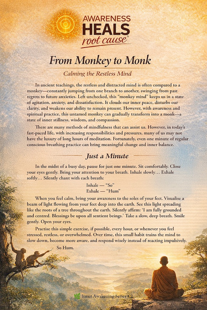 From Monkey to Monk