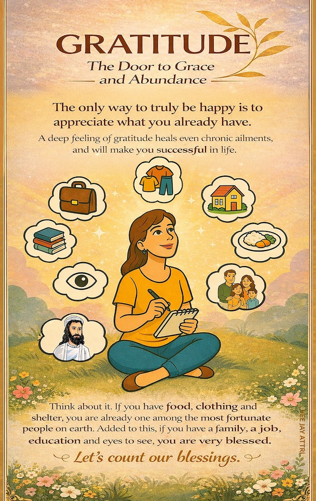 Gratitude – The Door to Grace & Abundance