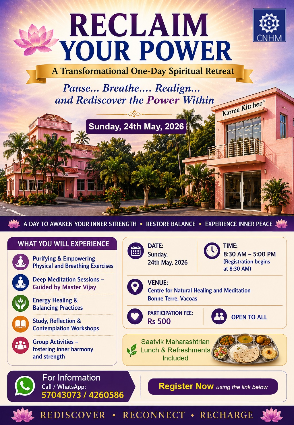 Spiritual Retreat – Reclaim your power