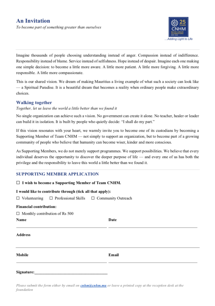 Membership Fee - Supporting Members